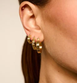 Small Poetic Ring Earrings
