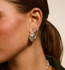 Small Poetic Ring Earrings