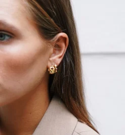 Small Sunset Love Hoop Earrings