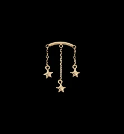 Starry Sky Hidden Helix Piercing Front 14K