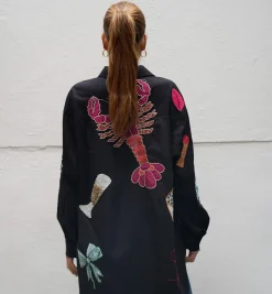 Stella Nova Black Bead Embellished Shirt
