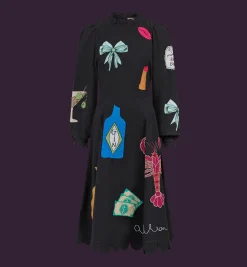 Stella Nova Black Bead Embellished Dress