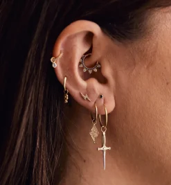 Struck by You Piercing Front 14K