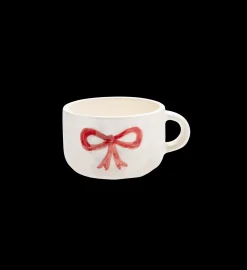 Sugar Plum Bow Cappuccino Mug