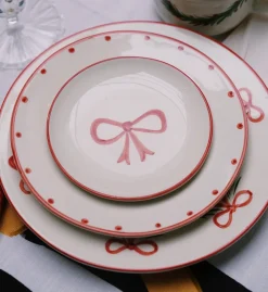 Sugar Plum Bow Dessert Plate
