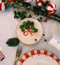 Sugar Plum Bow Dessert Plate