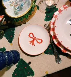 Sugar Plum Bow Dessert Plate