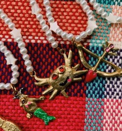 Susan Alexandra Zodiac Star Pearl Necklace