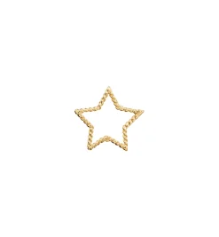 Tangled Star Charm 14K
