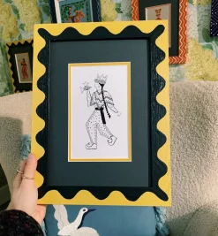 The Fabled Thread Black & Yellow Wavy Frame