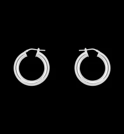 Thick Plain Hoop Earrings