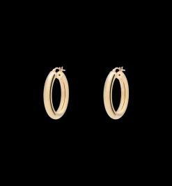 Thick Plain Hoop Earrings