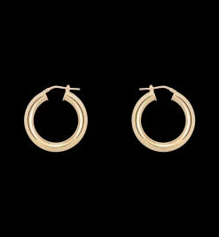 Thick Plain Hoop Earrings