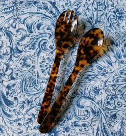 Tortoise Leopard Salad Cutlery Set