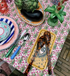 Tortoise Leopard Salad Cutlery Set