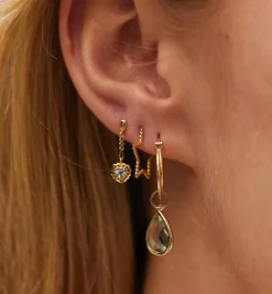 Utopic Hoop Earrings 14K