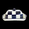 Vaisselle Boutique Checkered Butter Dish