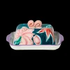 Vaisselle Boutique Floral Butter Dish