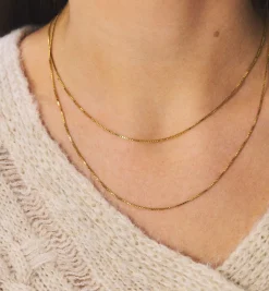 Venetian Plain Necklace 14K