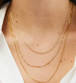 Venetian Plain Necklace 14K