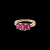 Vintage Almandine Garnet and Diamond Spirit Ring