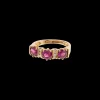 Vintage Almandine Garnet and Diamond Embrace Ring