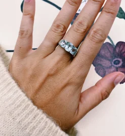 Vintage Aquamarine Eternal Sky Ring