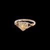 Vintage Citrine and Diamond Sunlit Love Ring