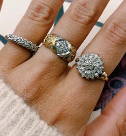 Vintage Diamond Tiara Ring