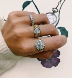 Vintage Diamond Tiara Ring