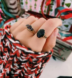 Vintage Garnet Cobra Ring
