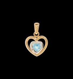 Vintage Glacier Heart Charm