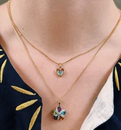 Vintage Glacier Heart Charm
