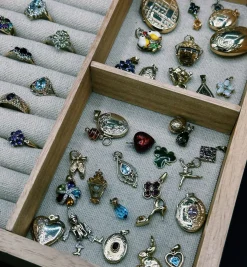 Vintage Glacier Heart Charm