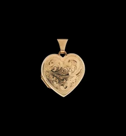 Vintage Paisley Heart Locket