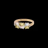 Vintage Peridot, Aquamarine and Diamond Rain Frost Ring