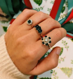 Vintage Saphire Trilogy Ring
