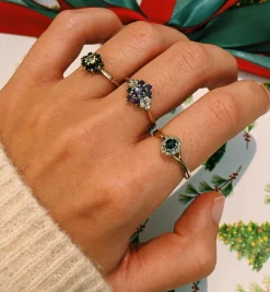 Vintage Sapphire and Diamond Grand Ring