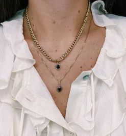 Vintage Sapphire and Diamond Deeply in Love Charm