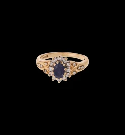Vintage Sapphire and Diamond Ornamental Ring
