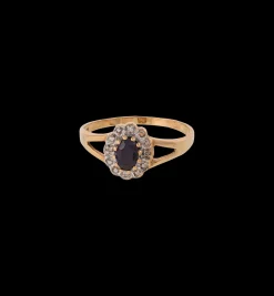Vintage Sapphire and Diamond Royalty Ring