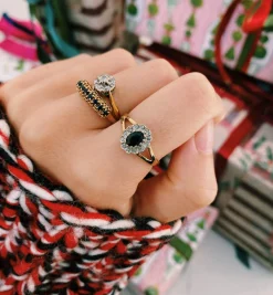 Vintage Sapphire and Diamond Royalty Ring