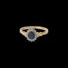 Vintage Sapphire and Diamond Everglow Ring
