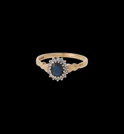 Vintage Sapphire and Diamond Everglow Ring