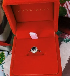 Vintage Sapphire and Diamond Spencer Ring
