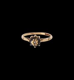 Vintage Sapphire and Diamond Bloom Ring