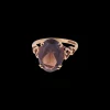 Vintage Smokey Quartz Love Ring