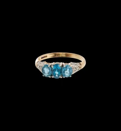 Vintage Topaz and Diamond Imperial Glow Ring