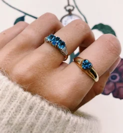Vintage Topaz Radiant Affection Ring