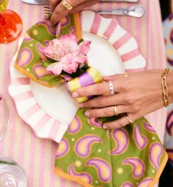 Violette Corded Napkin Rings Set of 4